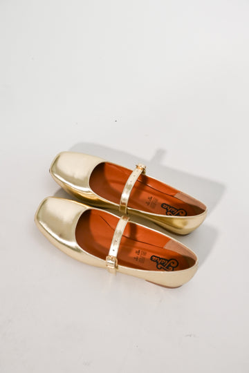 Elena Gold - Balerinas color Oro Metálico